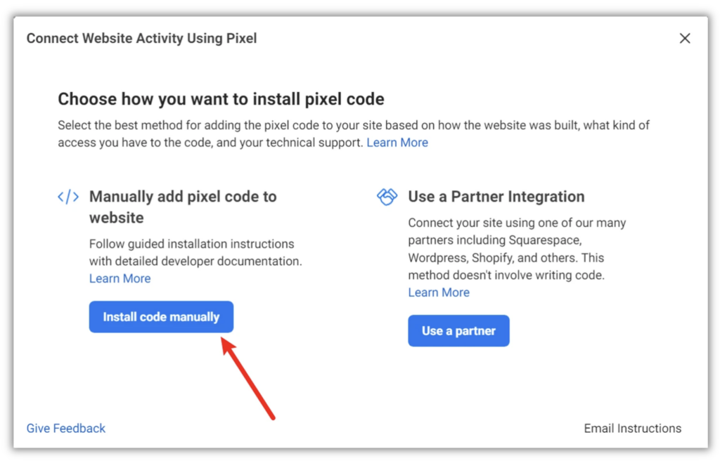 Facebook Pixel - Manual Installation